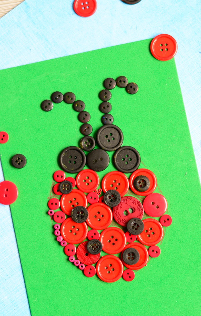 ladybug-button-art-craft