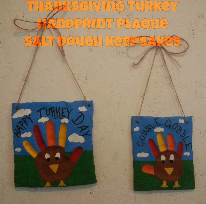 thanksgiving turkey handprint salt dough craft